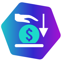 ilustração de mão inserindo moeda em local representando depósito